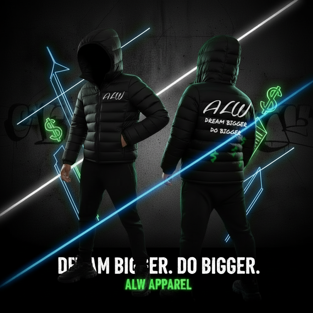 ALW Puffer Jacket Separated View